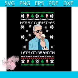 merry christmas lets go brandon svg, christmas svg, ice cream svg