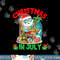 Summer Christmas in July - Tropical Santa Surfing Hawaiian png, sublimation copy.jpg