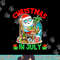 Summer Christmas in July - Tropical Santa Surfing Hawaiian png, sublimation copy.jpg