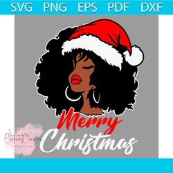 merry christmas black girl svg, afro christmas queen svg, christmas svg