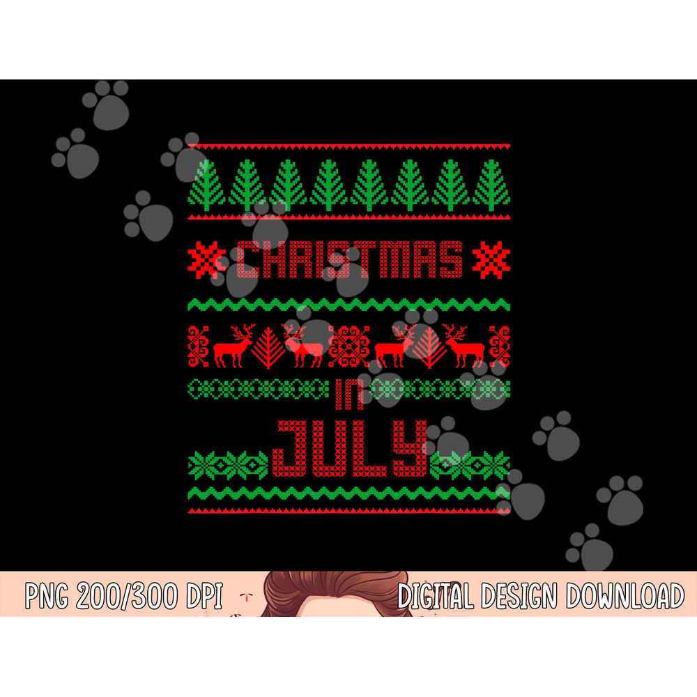 Funny Christmas in July Shirt Summer Ugly Sweater Santa Xmas png, sublimation copy.jpg