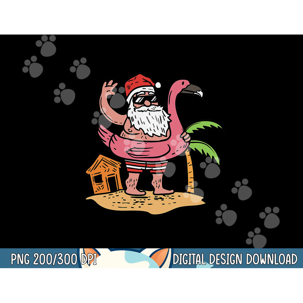 Summer Santa Flamingo Floater Funny Christmas In July Gift png, sublimation copy.jpg