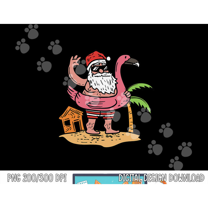 Summer Santa Flamingo Floater Funny Christmas In July Gift png, sublimation copy.jpg