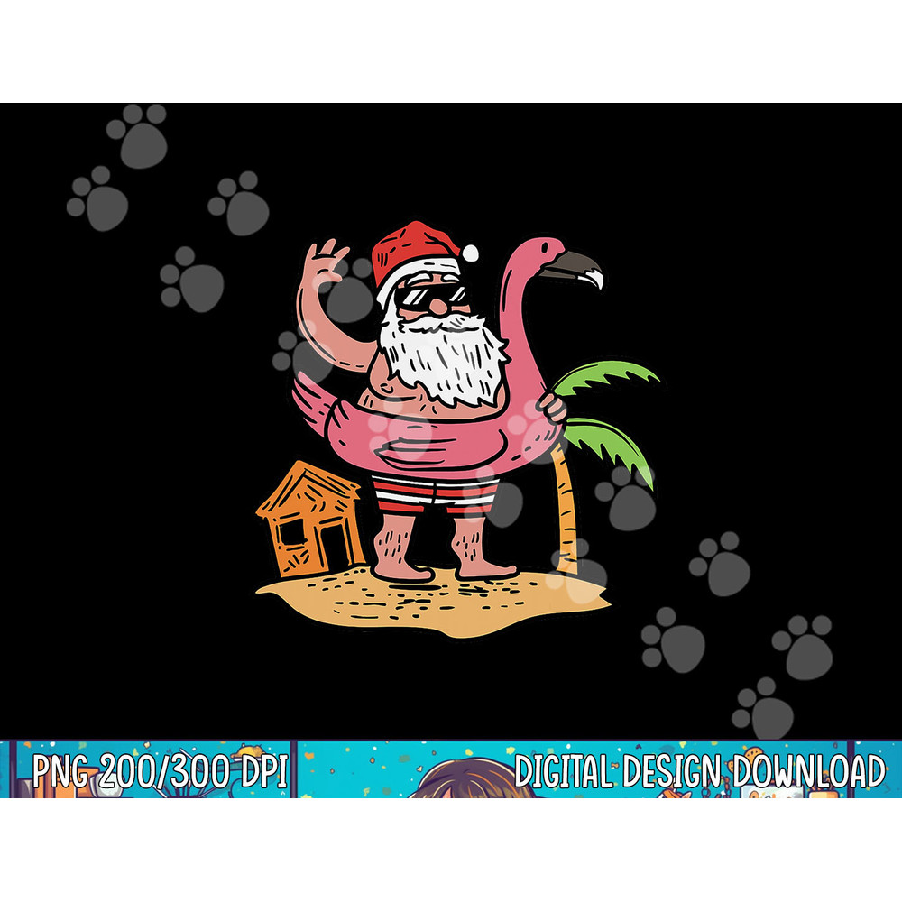 Summer Santa Flamingo Floater Funny Christmas In July Gift png, sublimation copy.jpg