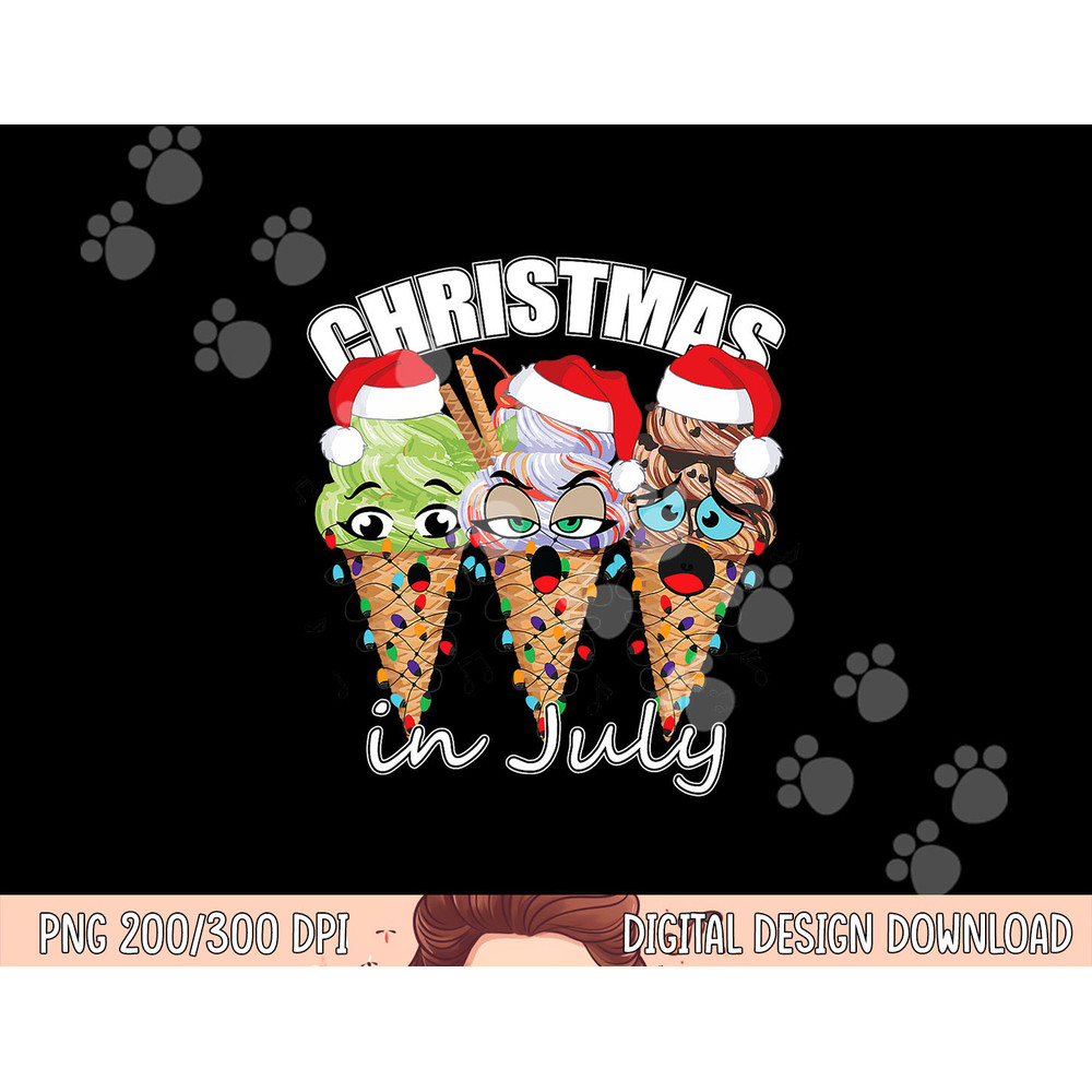 Funny Christmas in July Summer Icecream png, sublimation copy.jpg
