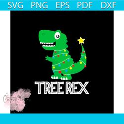 tree rex dinosaur svg, christmas svg, dinosaur svg, trex svg, santa claus svg