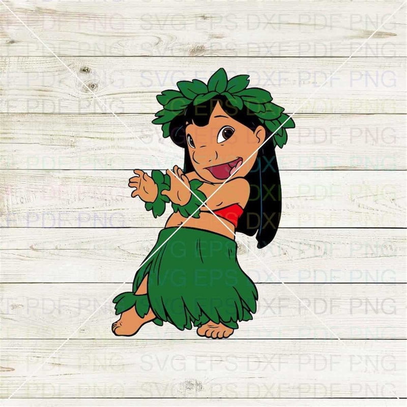 Lilo Hula Dancing Lilo And Stitch 030 Svg Dxf Eps Pdf Png, C | Inspire ...