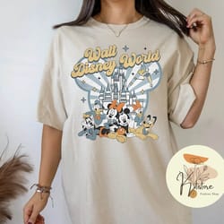 vintage disney shirt, retro disney shirt, walt disney world shirt, mickey and friends, disney castle , magic kingdom, di