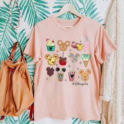 vintage disney snacks drinks shirt, mickey ears i'm here for the snacks shirt, disney family vacation 2023, disneyland s