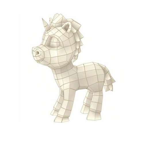 Papercraft Unicorn, PDF.