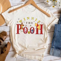 vintage disney winnie the pooh shirt, retro pooh bear and friends shirt, walt disney world, disney family vacation 2023,