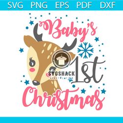 babys first christmas svg, babys 1st christmas ornament svg