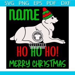 name hohoho merry christmas svg, christmas svg, xmas svg, santa claus hat svg
