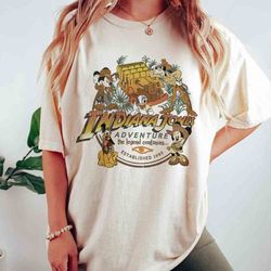 vintage mickey and friends indiana jones adventure shirt, indiana jones ride adventure, disneyland shirt, the temple of