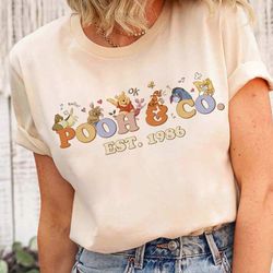 vintage pooh & co est 1926 shirt, cute pooh bear and friends shirt, retro winnie the pooh, disney pooh bear shirt, walt