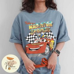 vintage tales from radiator springs shirt, lightning mcqueen shirt, mickey & friends cars land shirt, disney pixar shirt