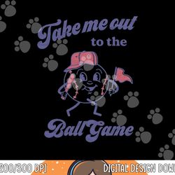 take me out to the ball game baseball player fans lover png, sublimation