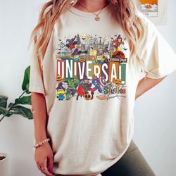 vintage universal studios halloween shirt, universal studios family halloween party 2023, universal studios trip shirt,
