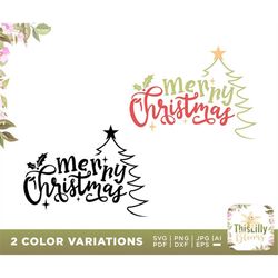 Merry Christmas SVG, Christmas SVG, Merry Christmas Saying Svg, Christmas Clip Art, Christmas, Christmas Celebration, Cr