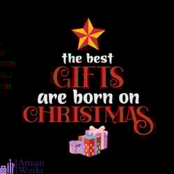 the best gifts are born on christmas svg, christmas svg, star svg, christmas tangle svg