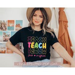 teach love inspire svg, best teacher ever svg, teacher svg, teacher appreciation svg, funny teacher png sublimation desi