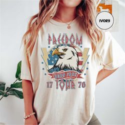 retro 4th of july shirt, freedom tour, red white and blue, eagle america shirt, fourth of july shirt, independence day t