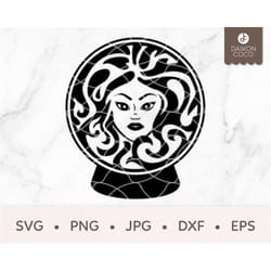 madame leota svg, haunted mansion svg, foolish mortal svg, crystal ball svg, svg png jpg dxf eps cricut silhouette cutti