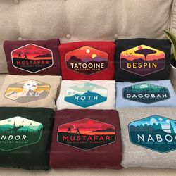 star wars planets shirt, star wars galaxy edge shirt, disney star wars, disney shirt, tatooine, hoth, star wars galaxy,