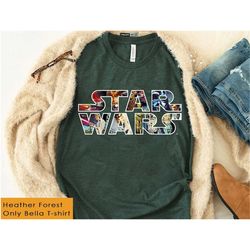 star wars classic movie poster logo graphic t-shirt, disney's hollywood studio shirt, disneyland star wars galaxy's edge