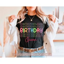 Birthday Queen Svg, Birthday Shirt Svg, Happy Birthday Svg, Birthday Queen Png Sublimation Designs Birthday Party Svg,Pn