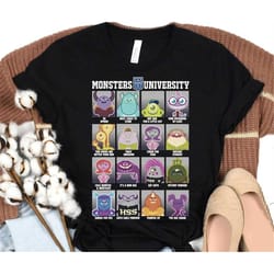 disney pixar monsters university class photos t-shirt, walt disney world disneyland epcot family vacation shirt, magic k