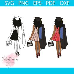 afro woman svg, black woman svg, sorority svg, graduation svg