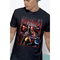 miles morales spider-man shirt, spider-man across the spider-verse homage tshirt, miles morales fan tees, spiderman merc