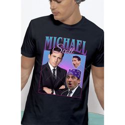 michael scott us office tv vintage shirt, michael scott homage tshirt, michael scott fan tees, michael scott retro 90s s