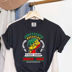 celebrate juneteenth shirt, juneteenth breaking chains, freeish since 1865 shirt, juneteenth shirt for women, black wome