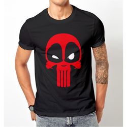 funny graphic deadpool punisher marvel parody, wade wilson shirt