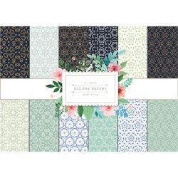 digital papers seamless patterns | graphic resources printable, scrapbook papers, background design, pattern design, ins