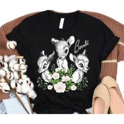disney bambi portrait t-shirt, cute bambi shirt, disneyland epcot family vacation shirts, magic kingdom shirt, walt disn
