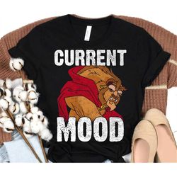 disney beauty and the beast current mood shirt, the beast portrait t-shirt, disneyland epcot family vacation shirts, mag
