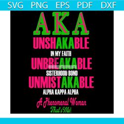 aka unshakable in my faith sisterhood bond, aka sorority gift