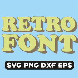 vintage font, retro font, groovy font, 70s alphabet, 80s alphabet, groovy letters, retro letters