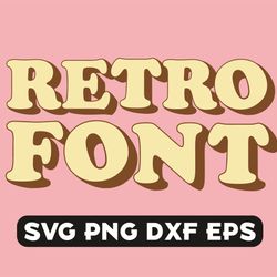 vintage font, retro font, groovy font, 70s alphabet, 80s alphabet, groovy letters, retro letters