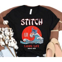disney stitch living life shirt, funny stitch shirt, lilo and stitch shirt,disneyland epcot family vacation trip shirts,