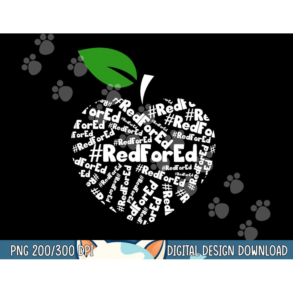 Teacher Shirt Red for Ed Teacher Protest Shirt png, sublimation copy.jpg