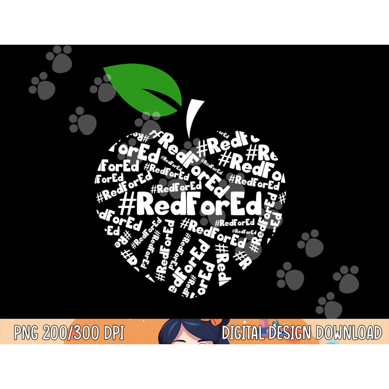 Teacher Shirt Red for Ed Teacher Protest Shirt png, sublimation copy.jpg