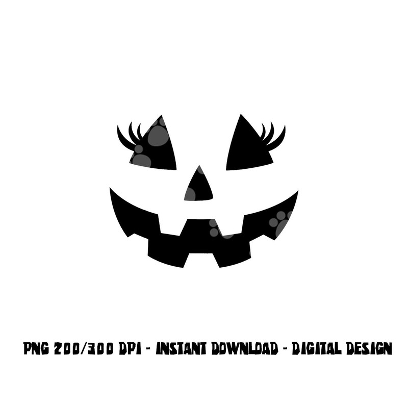 Jack O Lantern Eyelashes Pumpkin Face Halloween Women Girls png,sublimation copy.jpg