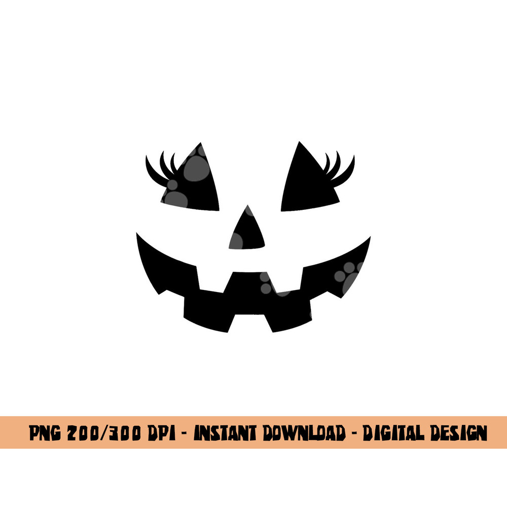 Jack O Lantern Eyelashes Pumpkin Face Halloween Women Girls  png,sublimation copy.jpg