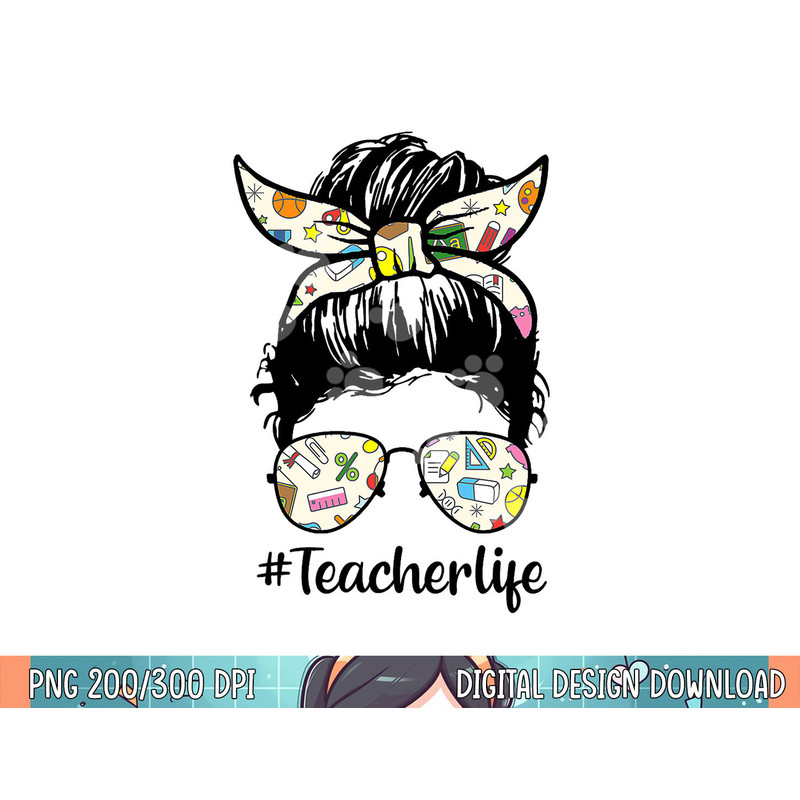 teacherlife teacher messy bun life hair glasses - teacher .jpg