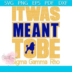 it was meant tobe sigma gamma rho, sigma gamma rho, sigma gamma gifts