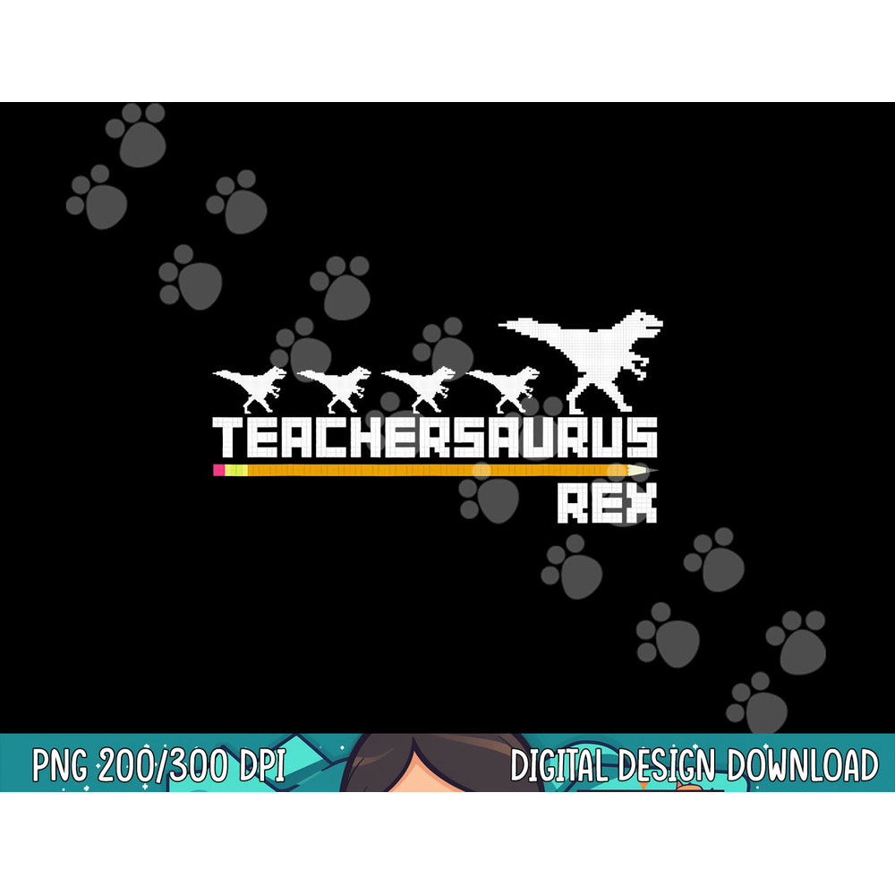 Teachersaurus Vintage T-Rex Dinosaur Teacher Back To School png, sublimation copy.jpg